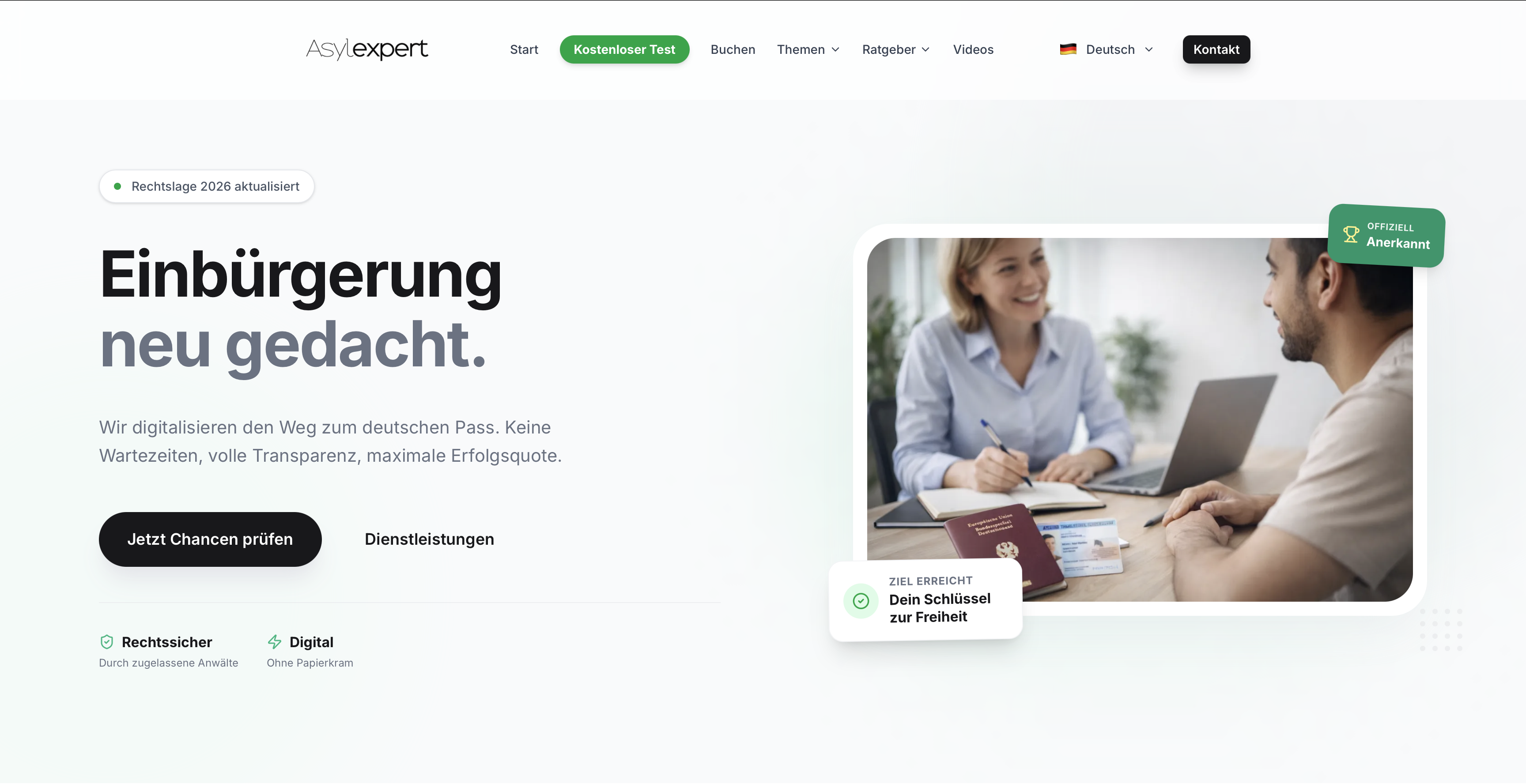 Asylexpert, Rechtsberatung & Kanzlei: Website von Pixylmedia