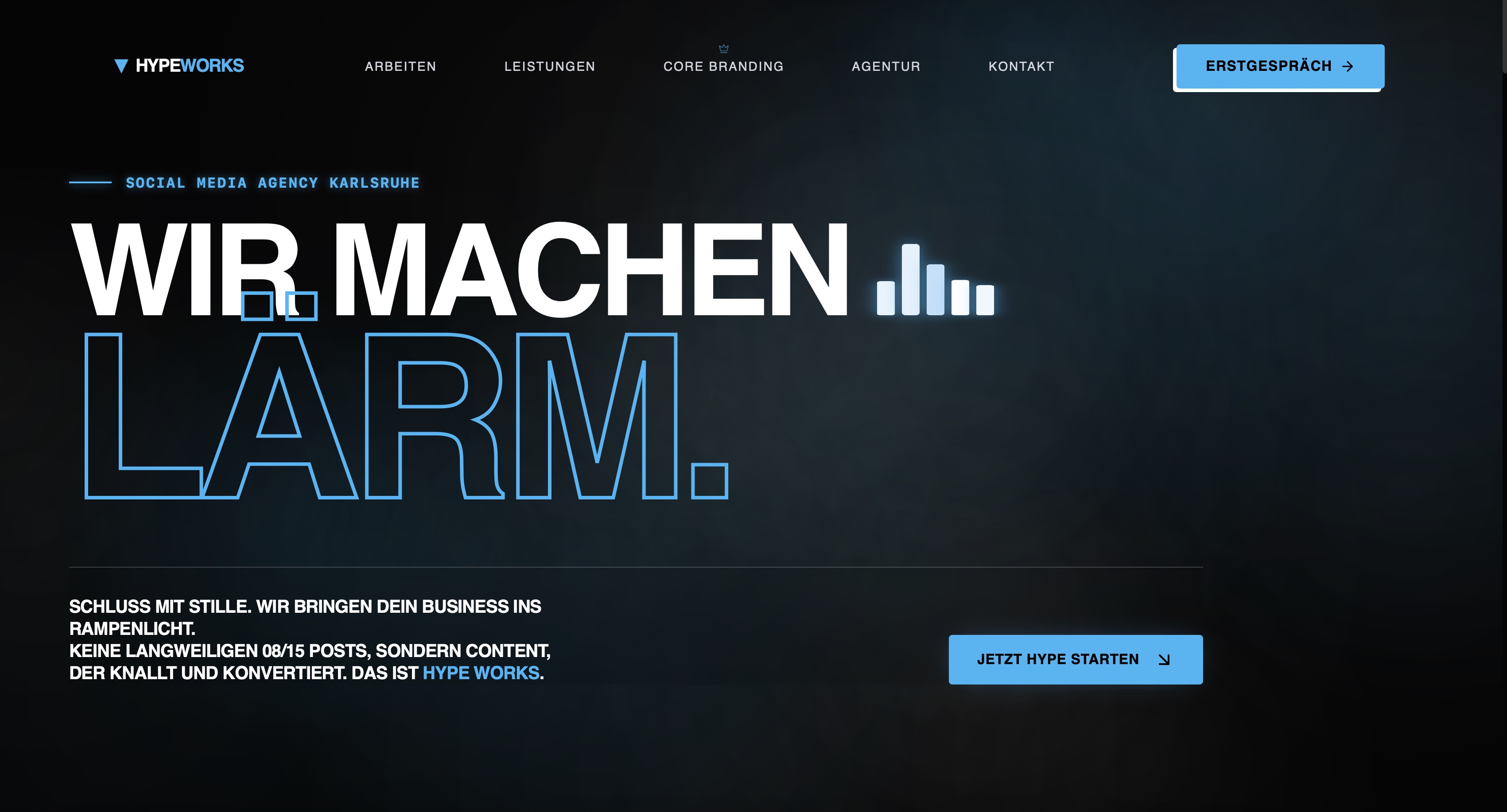 Hypeworks, Social Media Agentur: Website von Pixylmedia